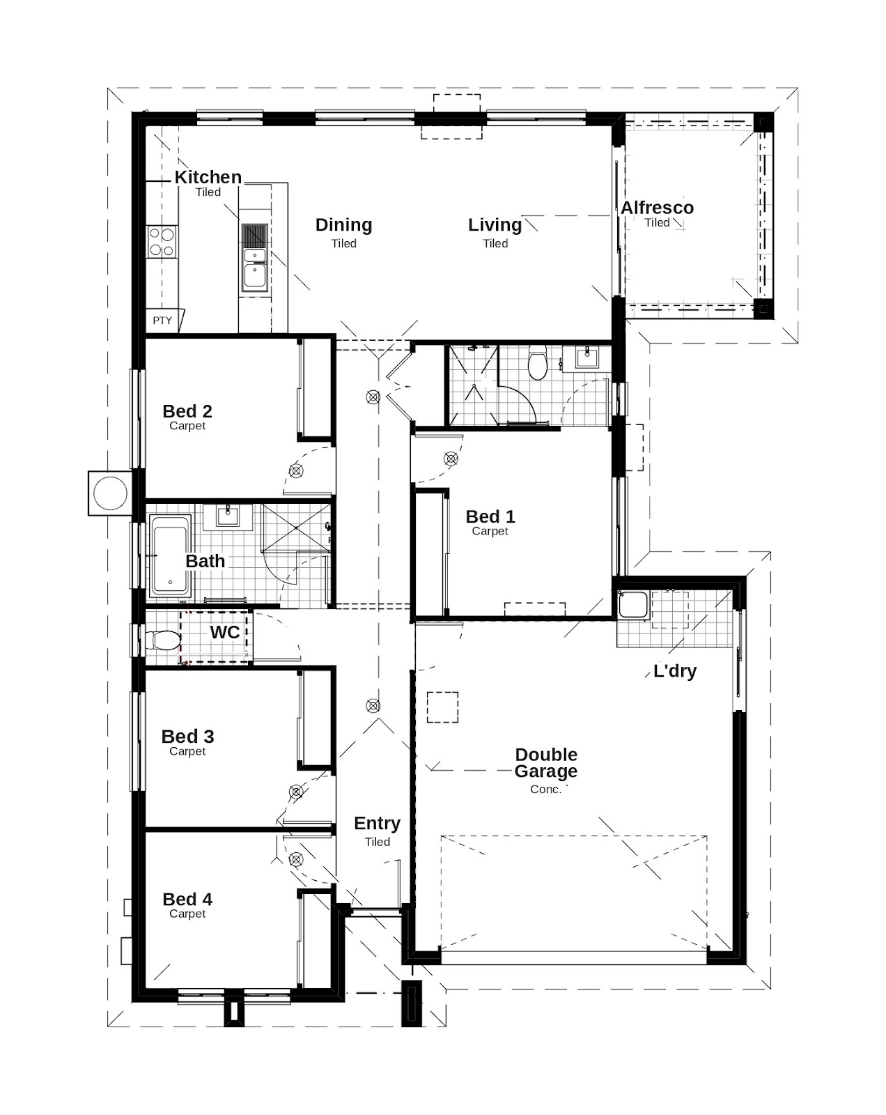 House and Land Investment Property in Warwick, QLD (5.11% Yield) | Aus Investment Properties - Floor Plan 1