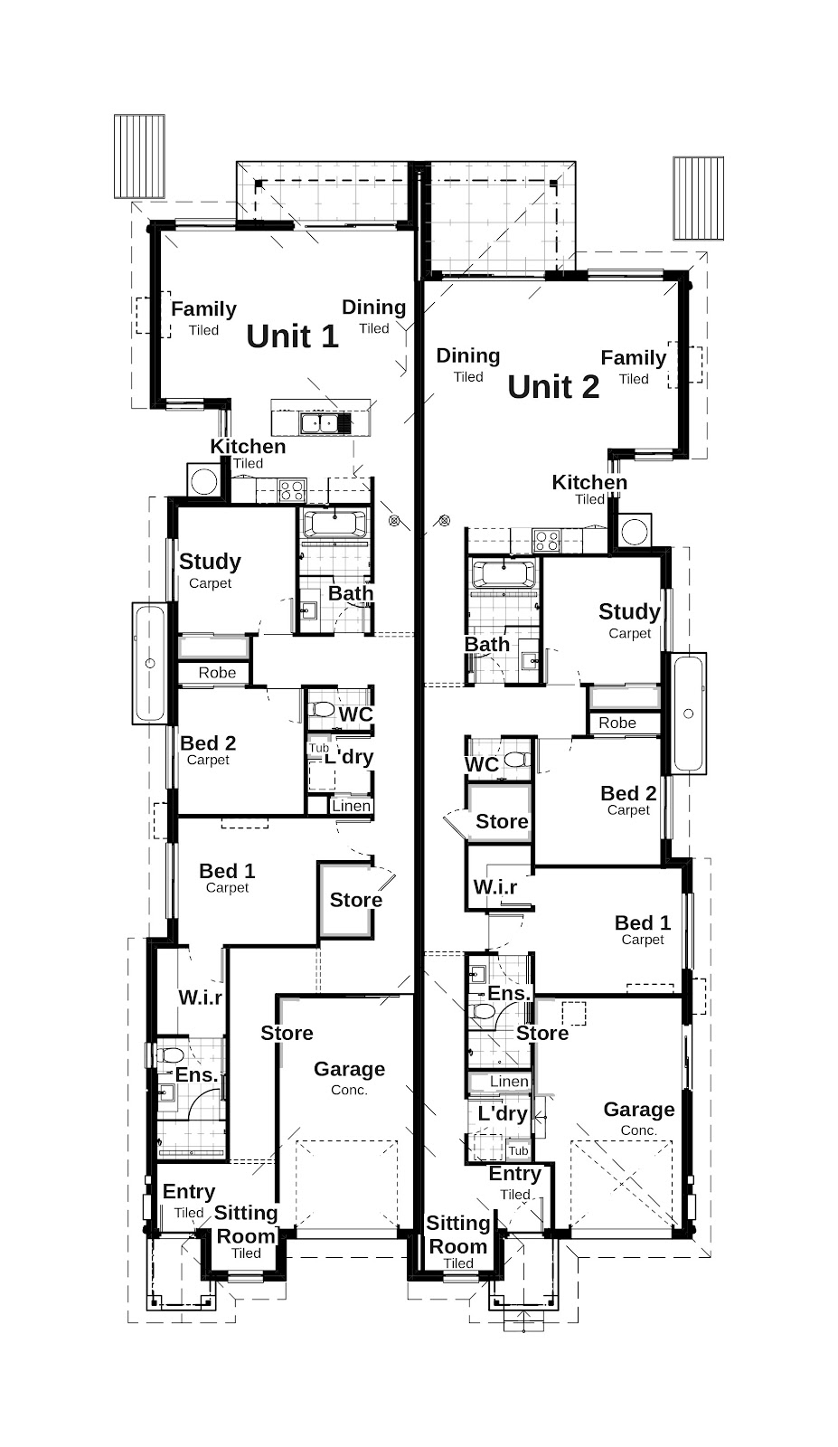 Duplex Investment Property in Weston, NSW (4.68% Yield) | Aus Investment Properties - Floor Plan 1