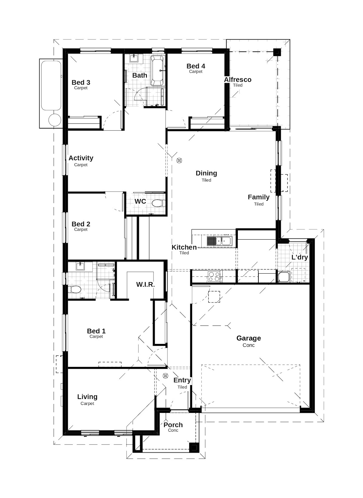 House and Land Investment Property in Millfield, NSW (4.02% Yield) | Aus Investment Properties - Floor Plan 1