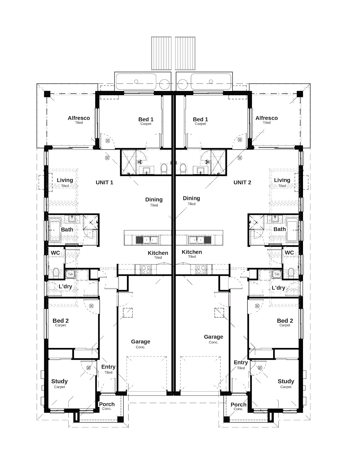 Duplex Investment Property in Warwick, QLD (5.63% Yield) | Aus Investment Properties - Floor Plan 1