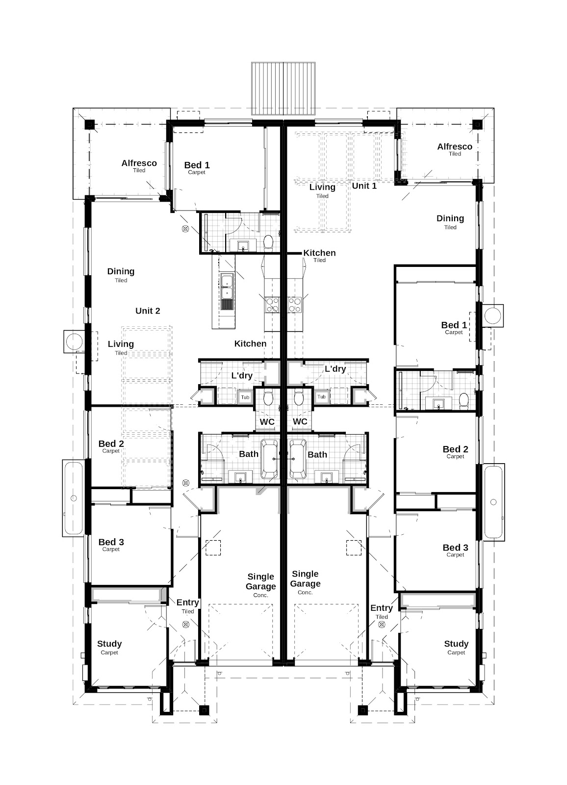 Duplex Investment Property in Cessnock, NSW (4.82% Yield) | Aus Investment Properties - Floor Plan 1