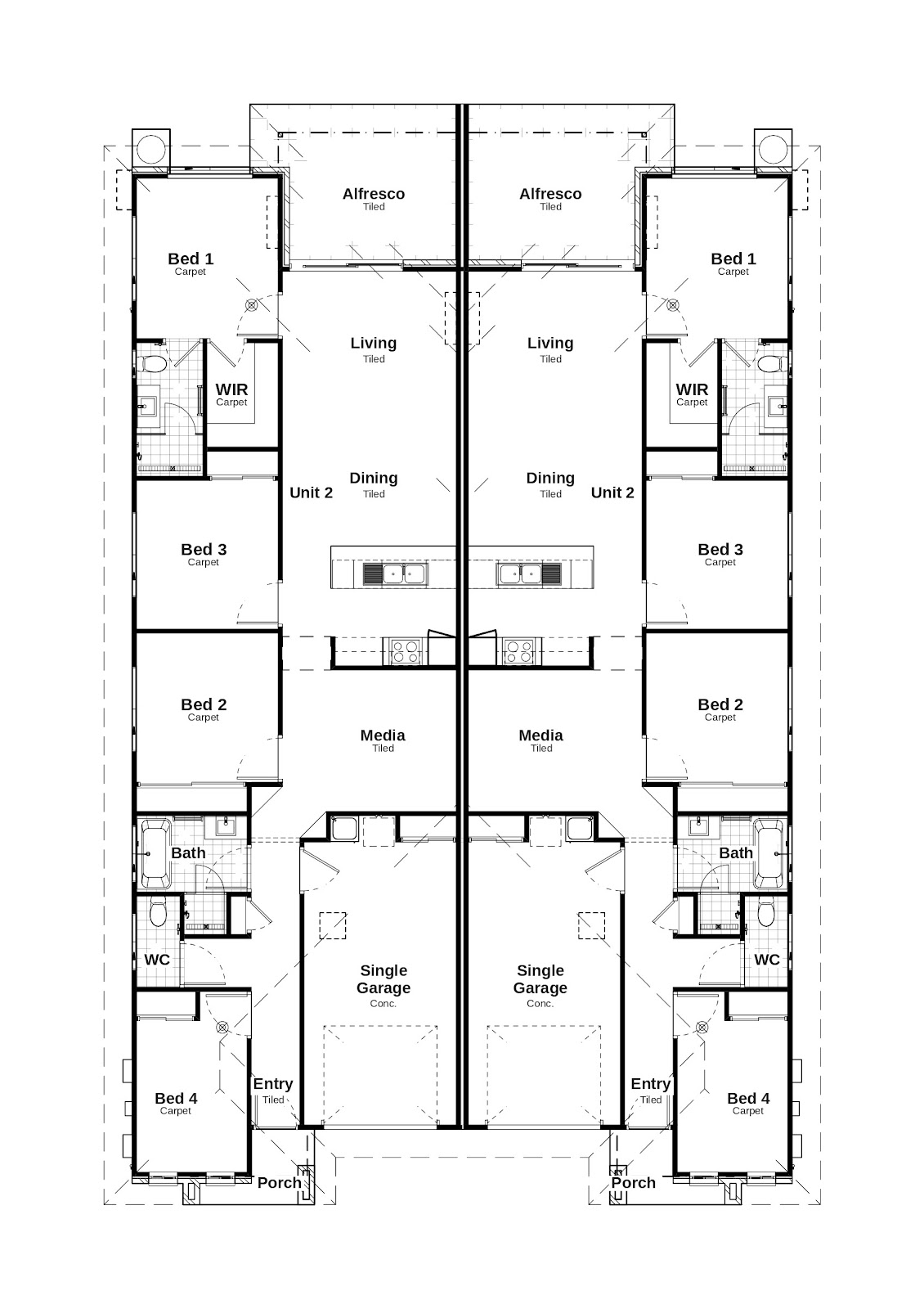 Duplex Investment Property in Innes Park, QLD (4.95% Yield) | Aus Investment Properties - Floor Plan 1