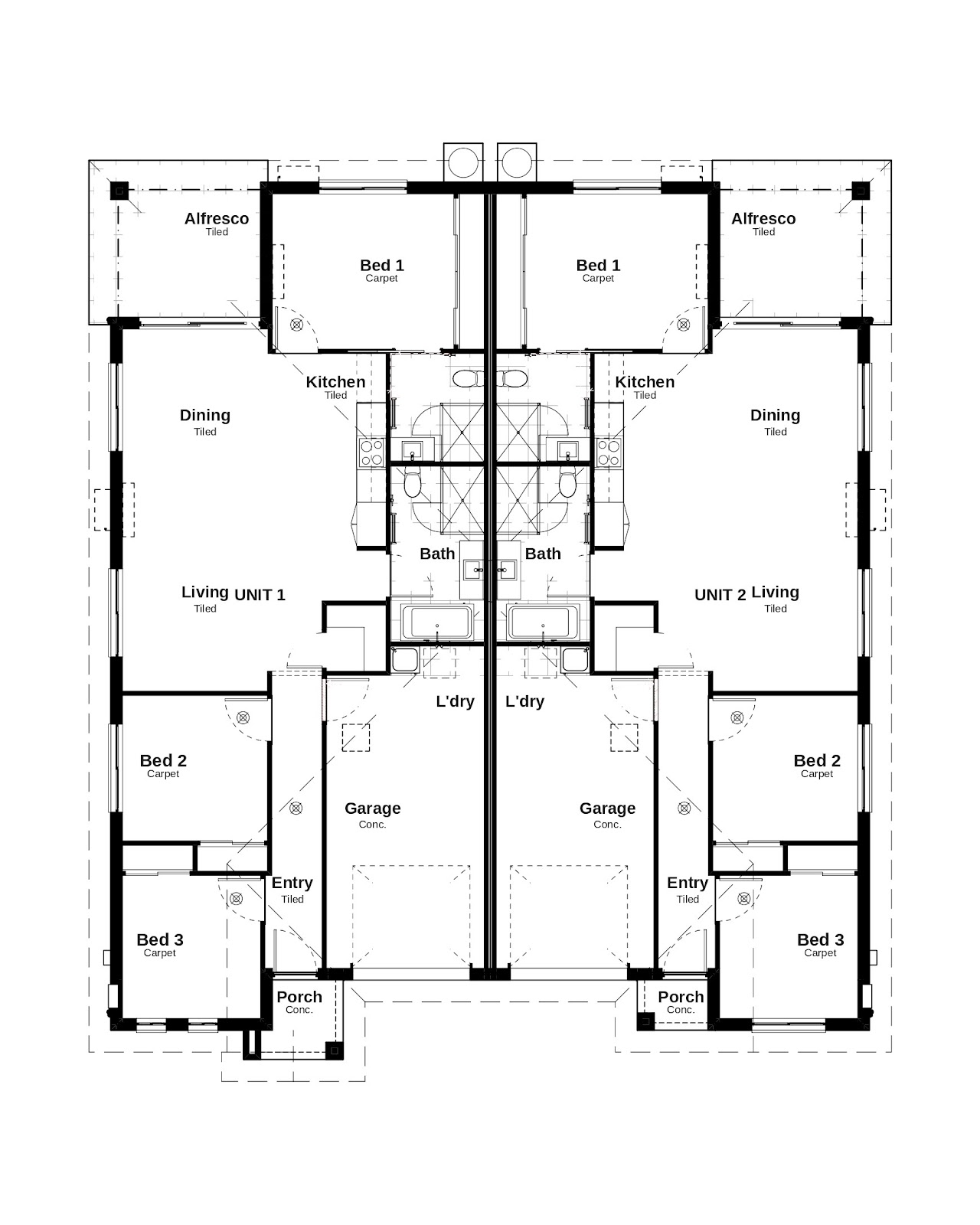 Duplex Investment Property in Bargara, QLD (4.46% Yield) | Aus Investment Properties - Floor Plan 1