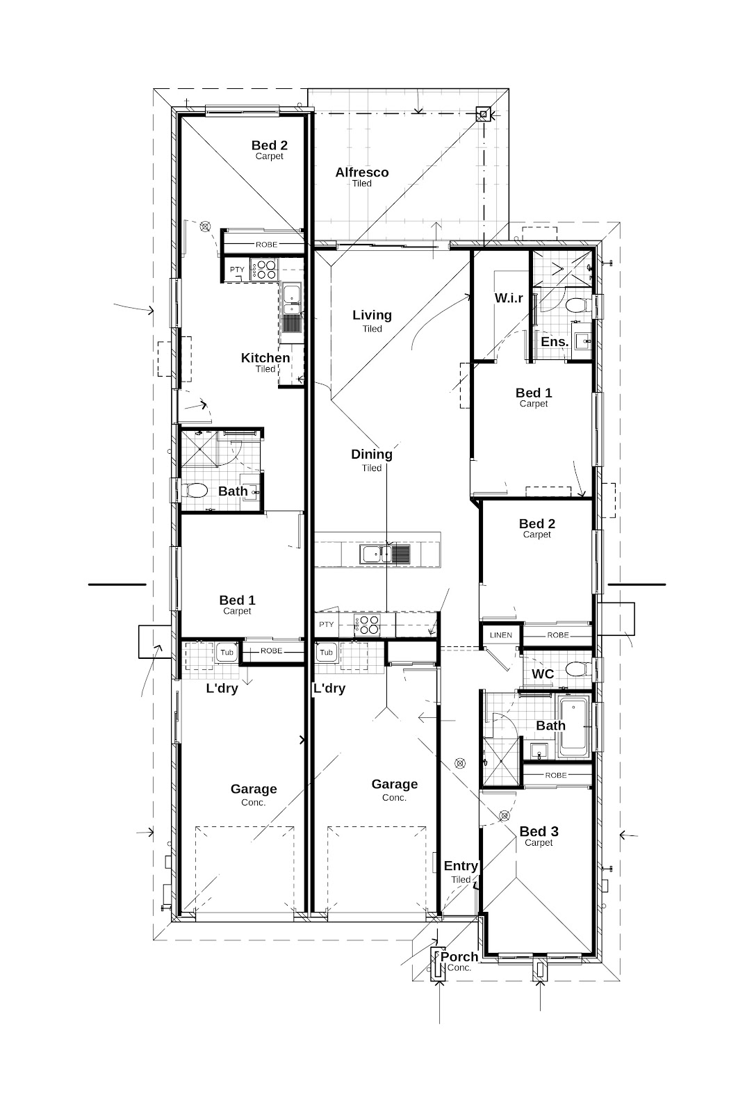 Dual Occupancy Investment Property in Lochinvar, NSW (5.14% Yield) | Aus Investment Properties - Floor Plan 1