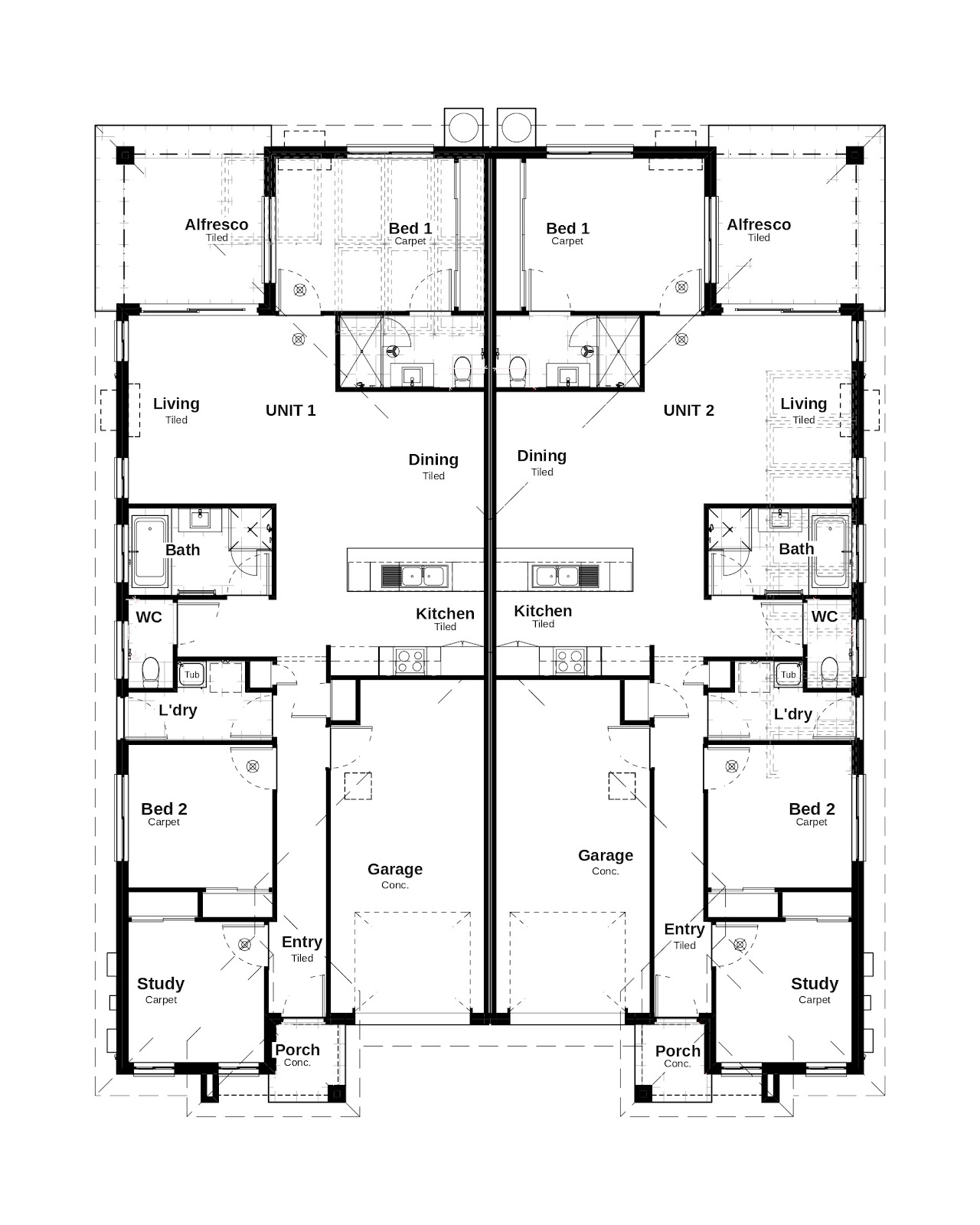 Duplex Investment Property in Bargara, QLD (4.34% Yield) | Aus Investment Properties - Floor Plan 1