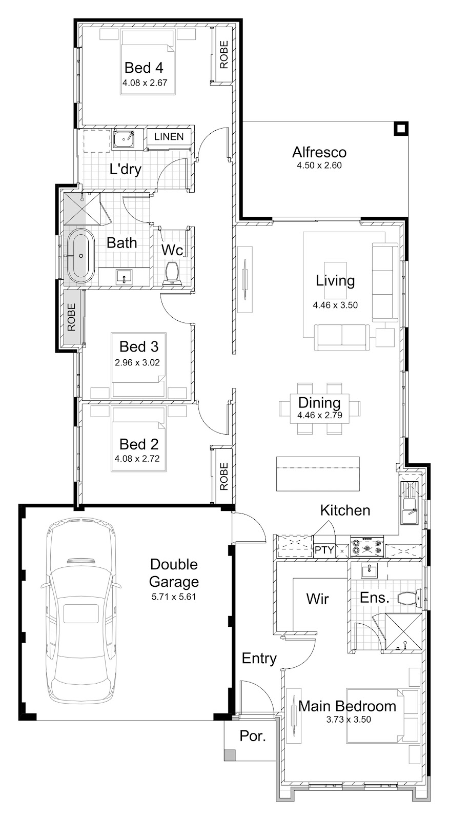 House and Land Investment Property in Henley Brook, WA | Aus Investment Properties - Floor Plan 1