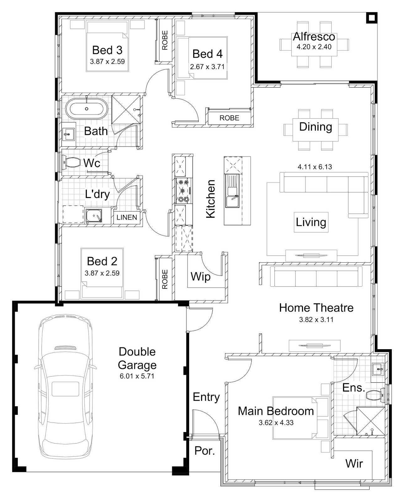 House and Land Investment Property in Madora Bay, WA | Aus Investment Properties - Floor Plan 1