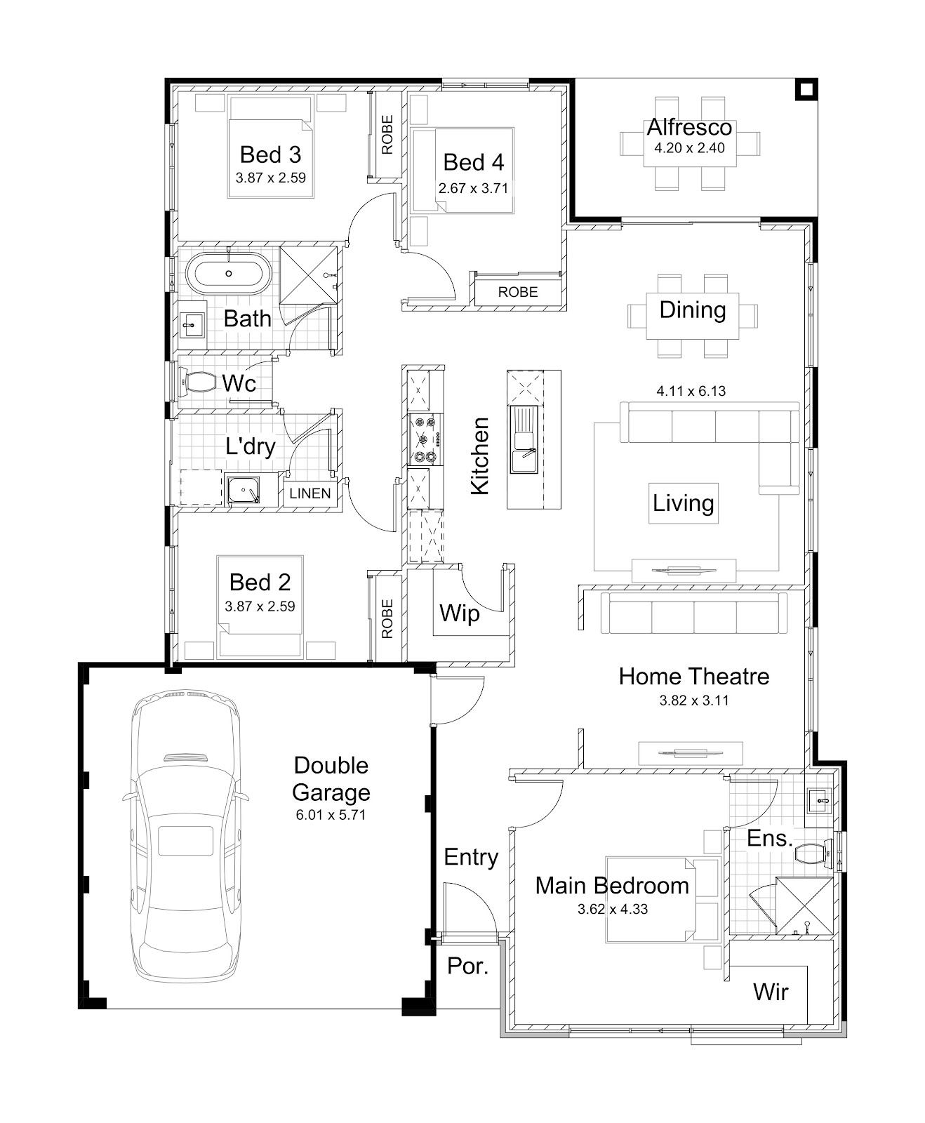 House and Land Investment Property in Two Rocks, WA (4.11% Yield) | Aus Investment Properties - Floor Plan 1