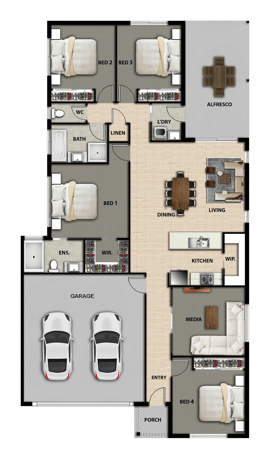 House and Land Investment Property in Julago, QLD (4.33% Yield) | Aus Investment Properties - Floor Plan 1