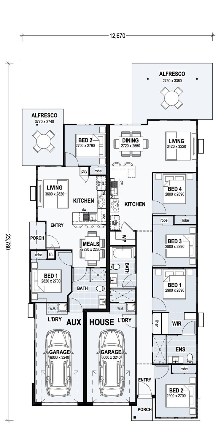 Dual Key Investment Property in Logan Reserve, QLD | Aus Investment Properties - Floor Plan 1