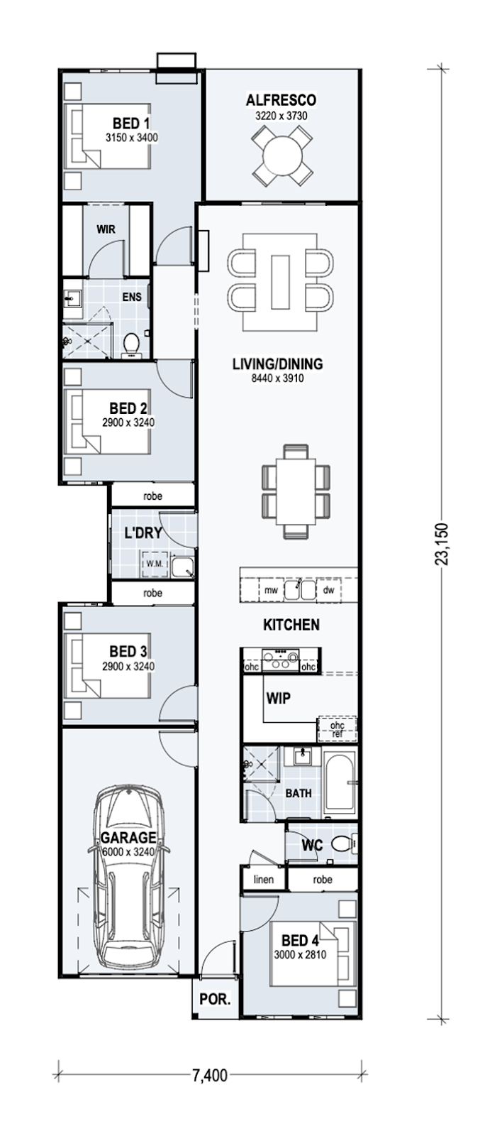 House and Land Investment Property in Morayfield, QLD (2.75% Yield) | Aus Investment Properties - Floor Plan 1