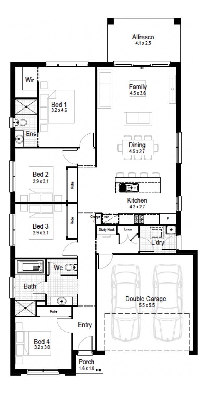 House and Land Investment Property in Austral, NSW (3.7% Yield) | Aus Investment Properties - Floor Plan 1