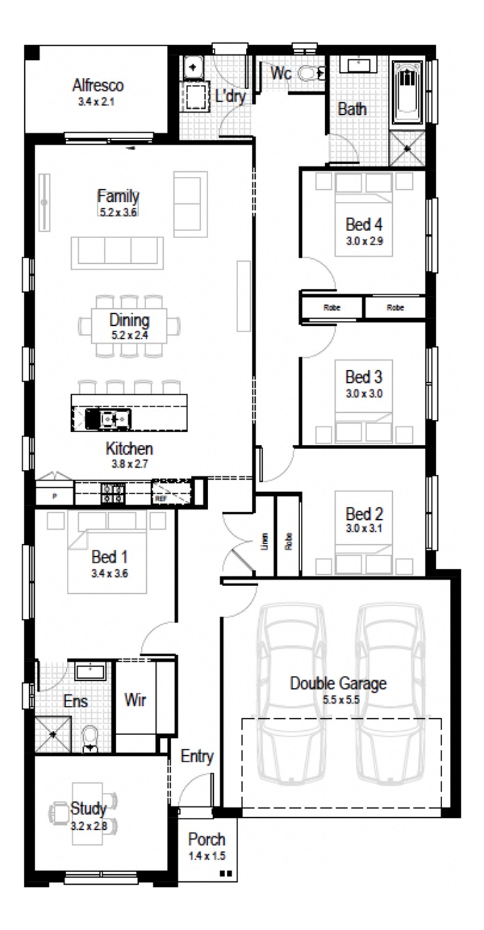 House and Land Investment Property in Bellbird, NSW (5.1% Yield) | Aus Investment Properties - Floor Plan 1