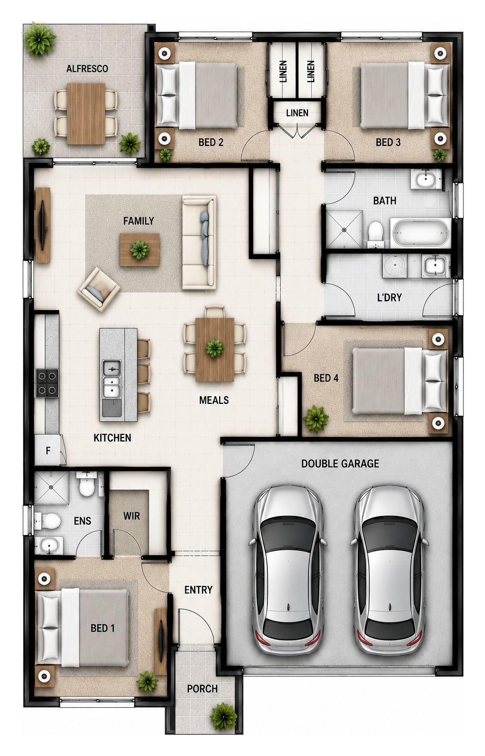 House and Land Investment Property in Caboolture, QLD (4.55% Yield) | Aus Investment Properties - Floor Plan 1