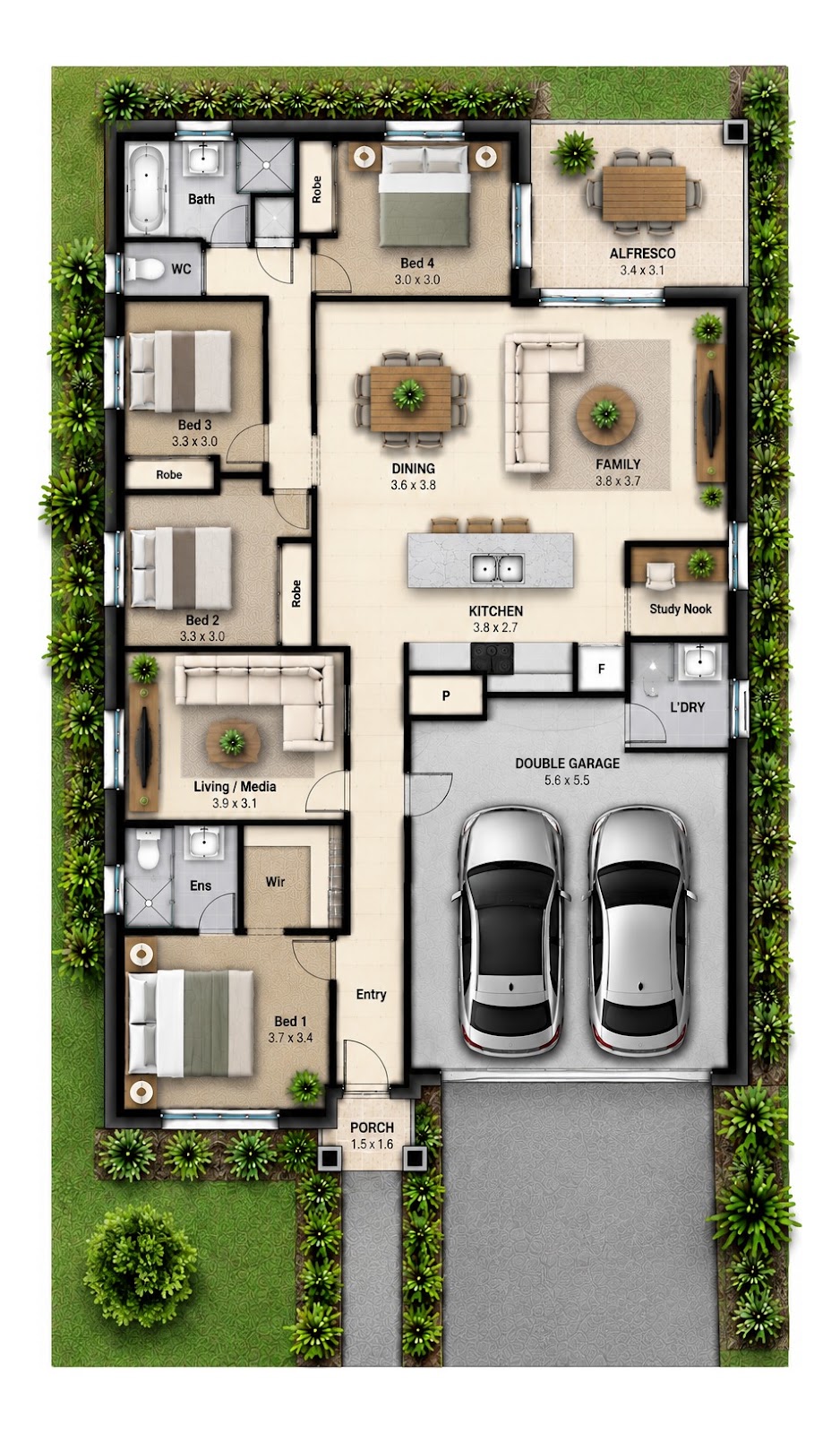 House and Land Investment Property in Cessnock, NSW (4.13% Yield) | Aus Investment Properties - Floor Plan 1