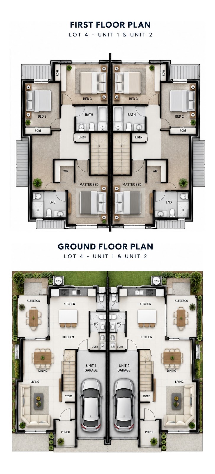 Duplex Investment Property in Loganlea, QLD (5.34% Yield) | Aus Investment Properties - Floor Plan 1