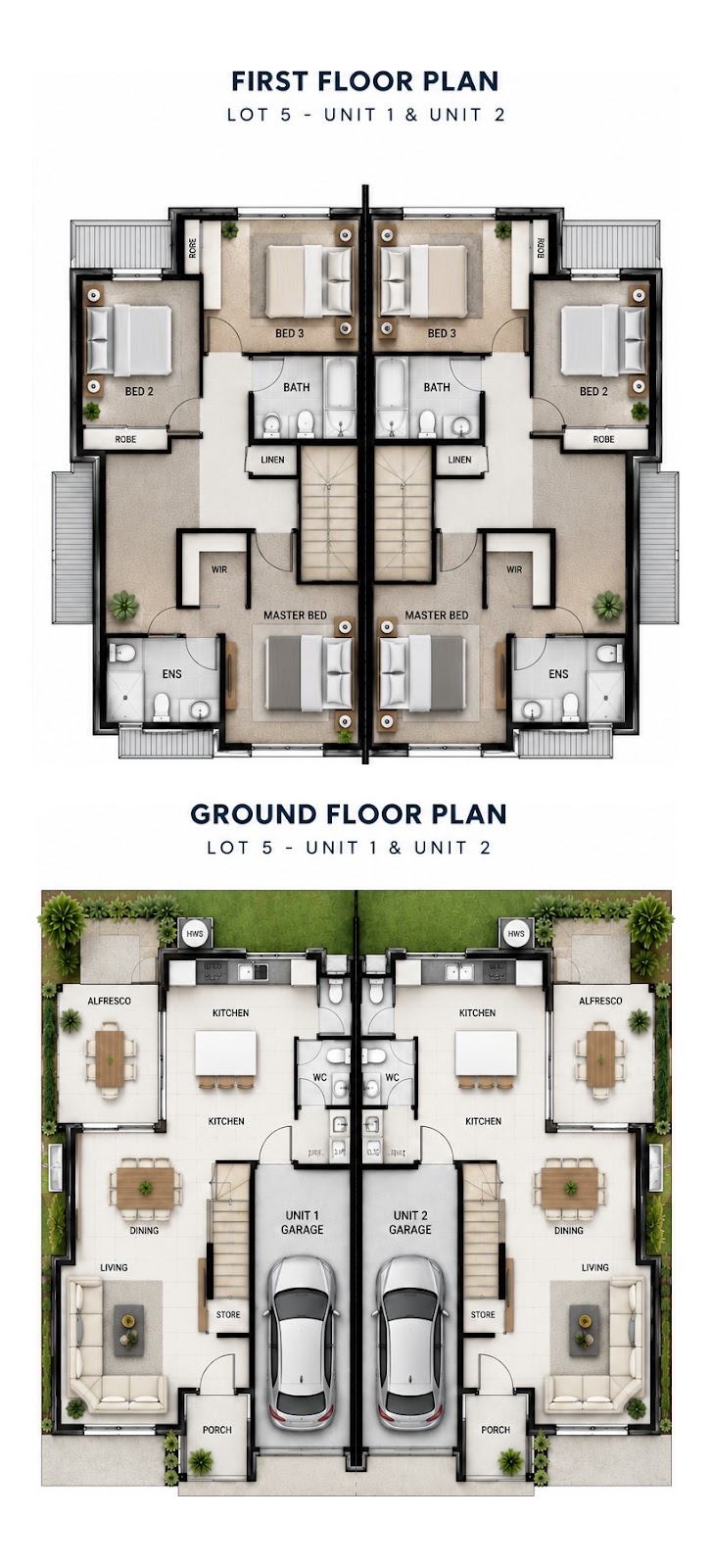 Duplex Investment Property in Loganlea, QLD (5.51% Yield) | Aus Investment Properties - Floor Plan 1