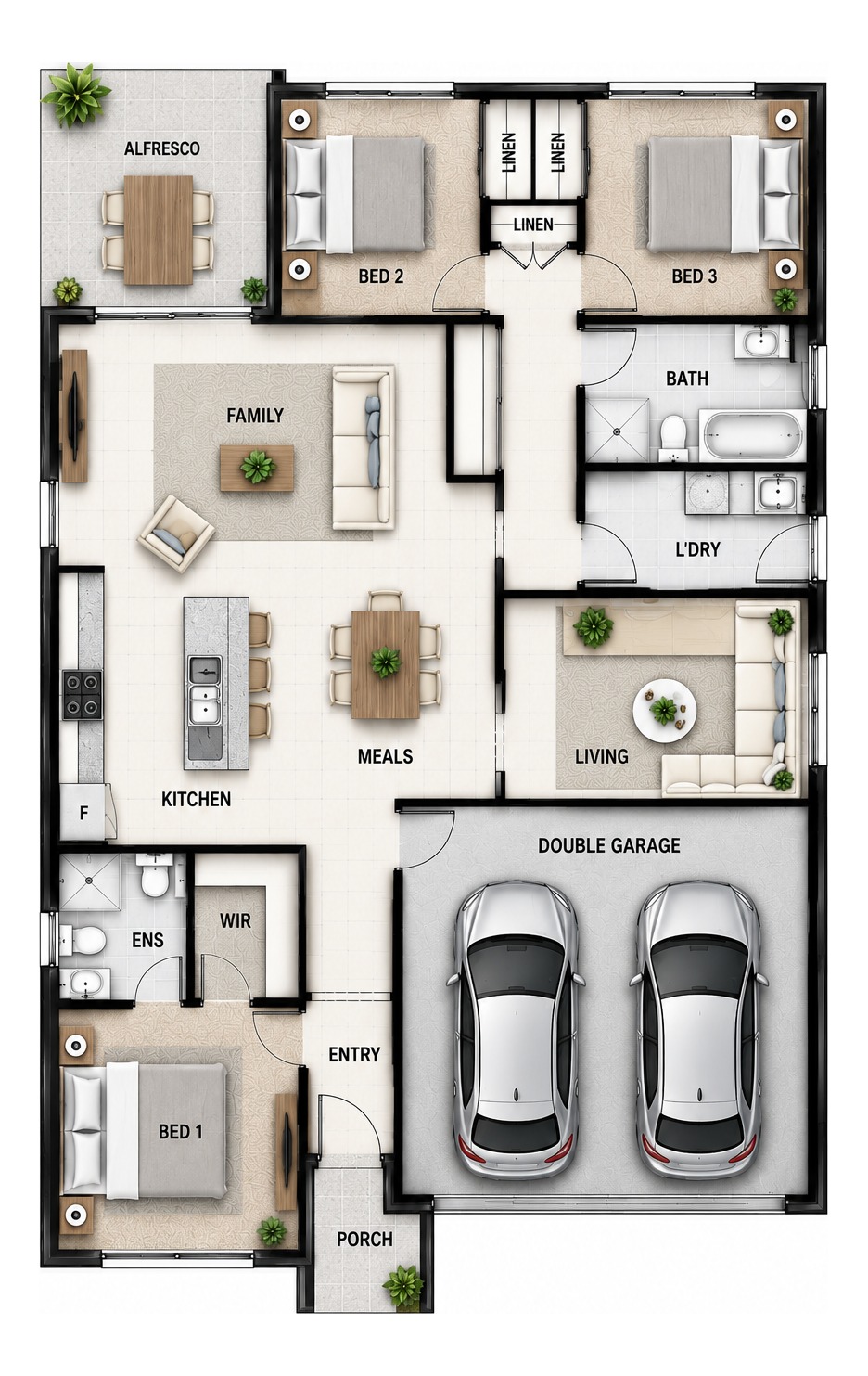House and Land Investment Property in Bellbird, NSW (3.3% Yield) | Aus Investment Properties - Floor Plan 1