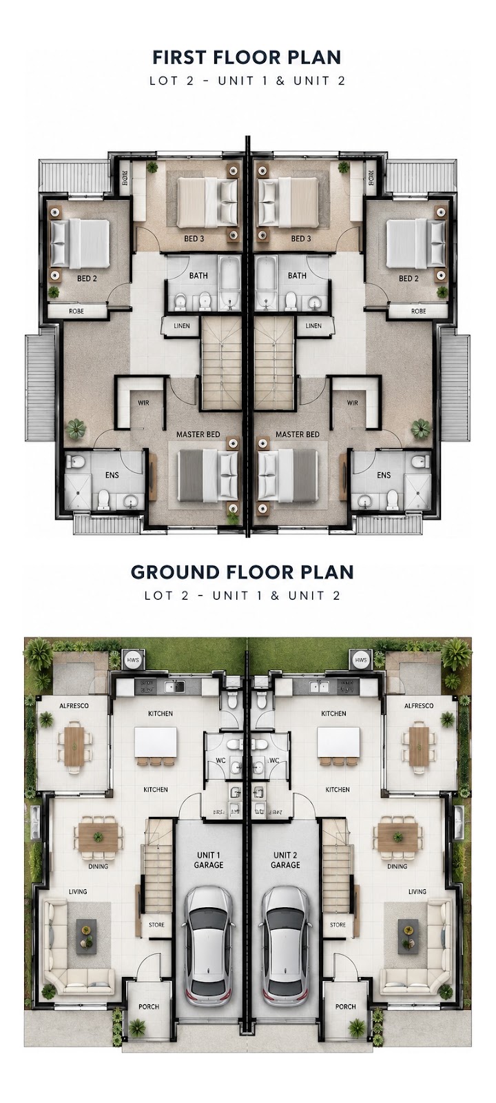 Duplex Investment Property in Loganlea, QLD (5.29% Yield) | Aus Investment Properties - Floor Plan 1