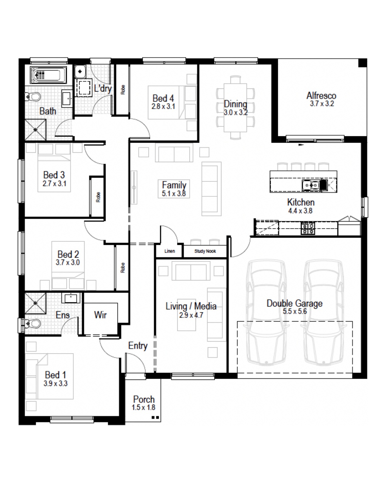 House and Land Investment Property in Bellbird, NSW (4.73% Yield) | Aus Investment Properties - Floor Plan 1