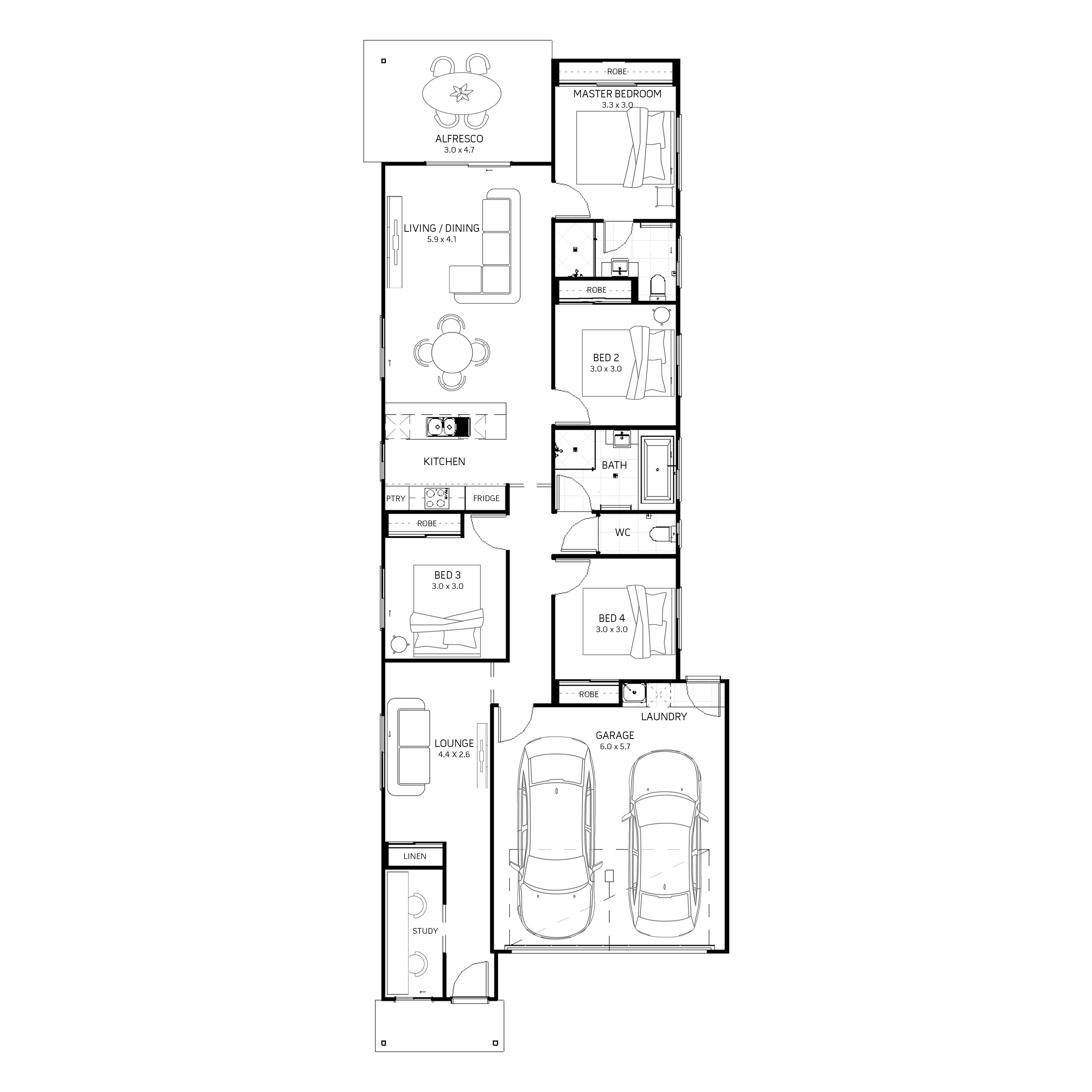 House and Land Investment Property in Deebing Heights, QLD | Aus Investment Properties - Floor Plan 1