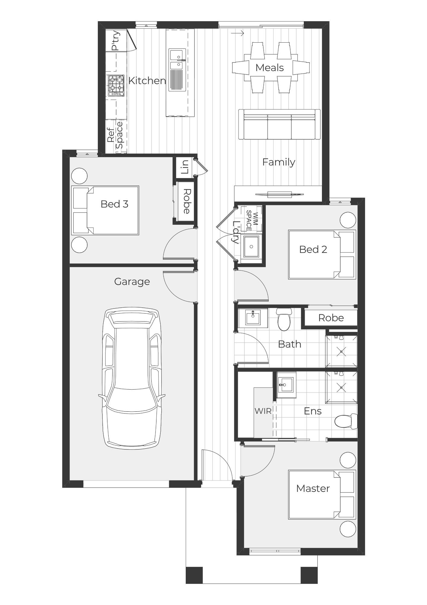 House and Land Investment Property in Beveridge, VIC | Aus Investment Properties - Floor Plan 1