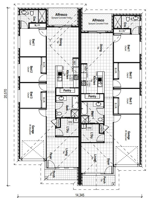 Duplex Investment Property in Wadalba, NSW (4.6% Yield) | Aus Investment Properties - Floor Plan 1