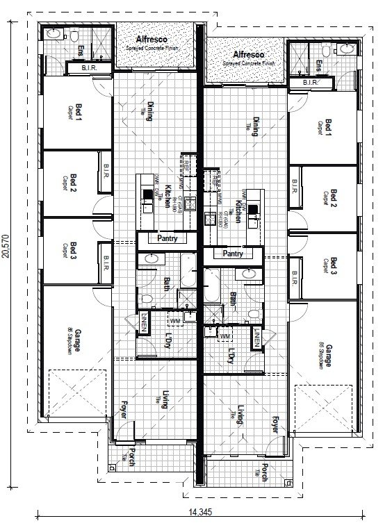 Duplex Investment Property in Wadalba, NSW (4.62% Yield) | Aus Investment Properties - Floor Plan 1