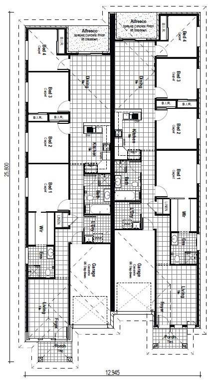 Dual Occupancy Investment Property in Wadalba, NSW (4.49% Yield) | Aus Investment Properties - Floor Plan 1