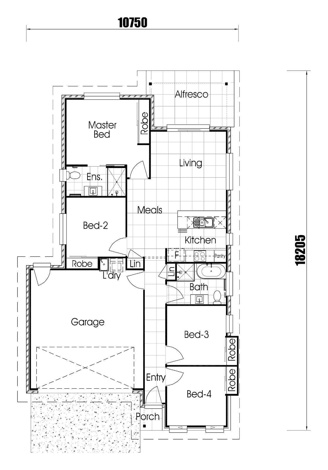 House and Land Investment Property in Oakey, QLD (3.51% Yield) | Aus Investment Properties - Floor Plan 1