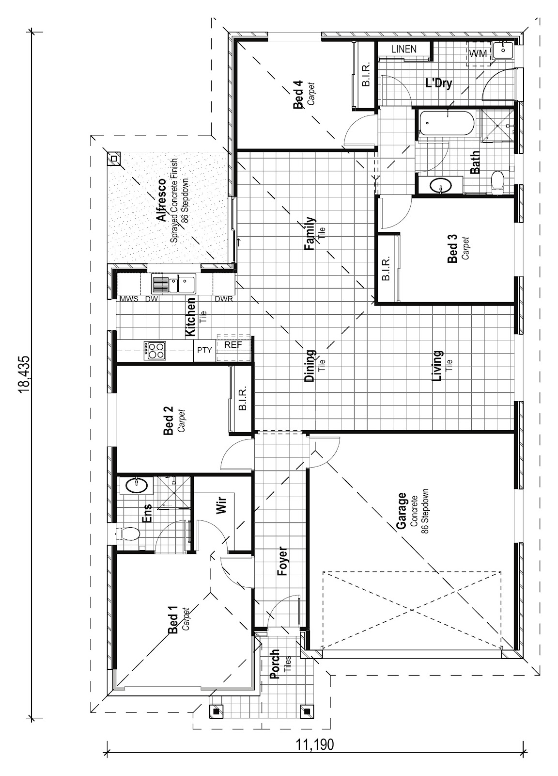 House & Land Investment Property in Wadalba, NSW | Aus Investment Properties - Floor Plan 1