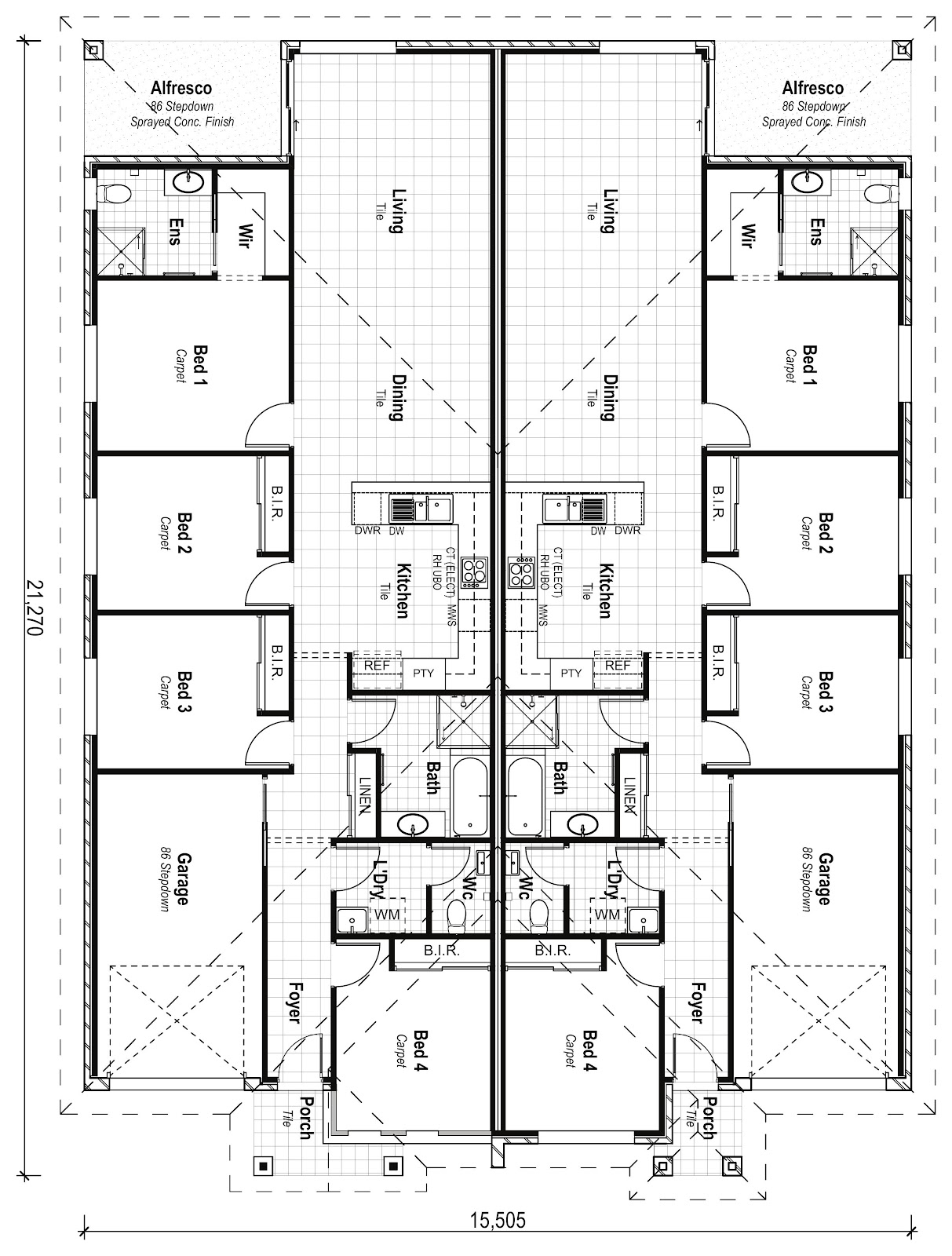 Duplex Investment Property in Wadalba, NSW | Aus Investment Properties - Floor Plan 1