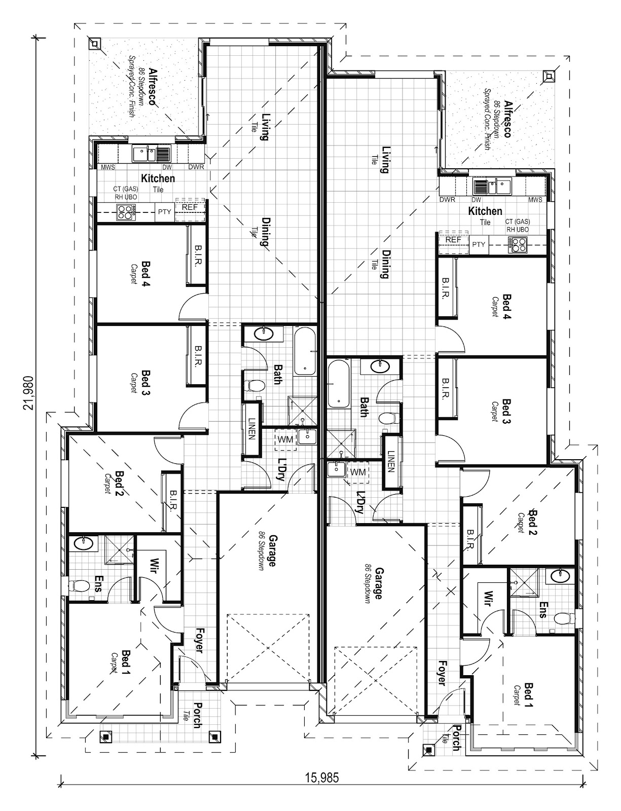 Duplex Investment Property in Bellbird, NSW (4.67% Yield) | Aus Investment Properties - Floor Plan 1