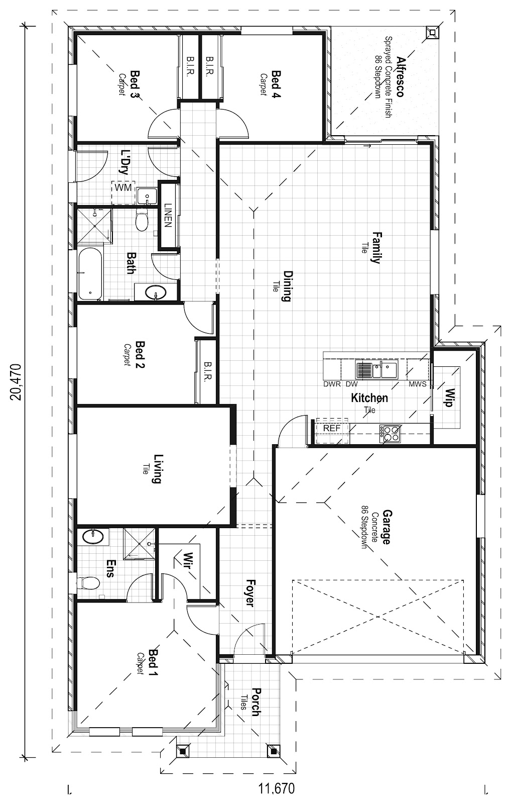 House & Land Investment Property in Wadalba, NSW | Aus Investment Properties - Floor Plan 1