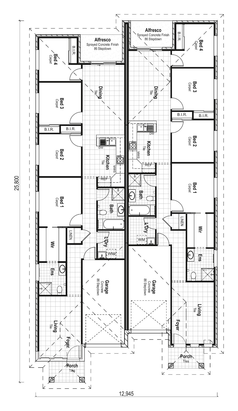 Duplex Investment Property in Wadalba, NSW (4.74% Yield) | Aus Investment Properties - Floor Plan 1