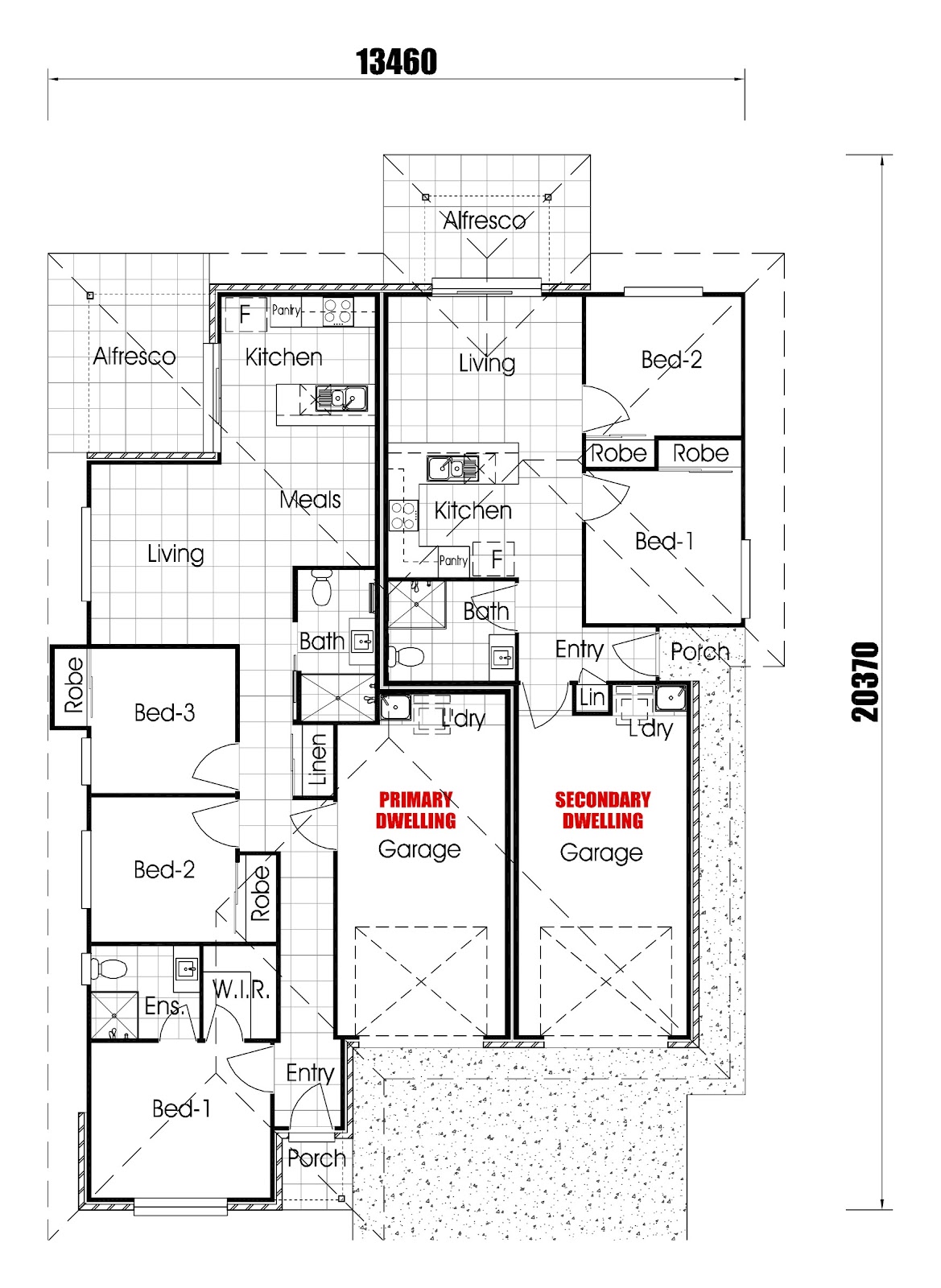 Dual Key Investment Property in Oakey, QLD (4.55% Yield) | Aus Investment Properties - Floor Plan 1