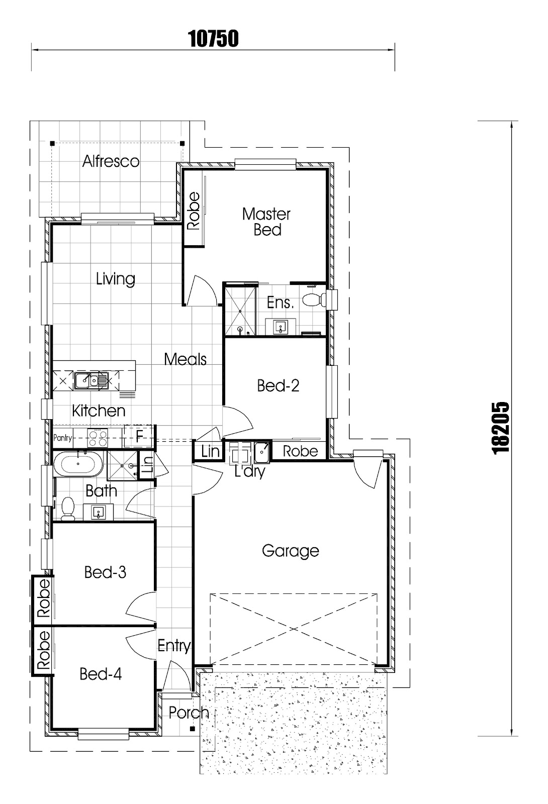 House and Land Investment Property in Oakey, QLD (3.87% Yield) | Aus Investment Properties - Floor Plan 1