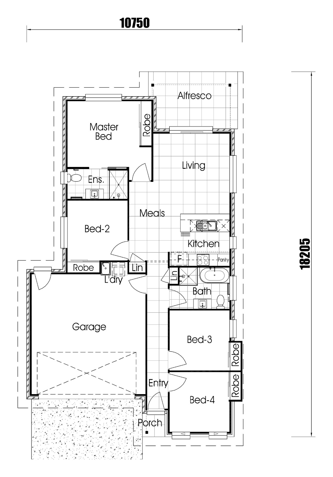 House and Land Investment Property in Oakey, QLD (3.87% Yield) | Aus Investment Properties - Floor Plan 1