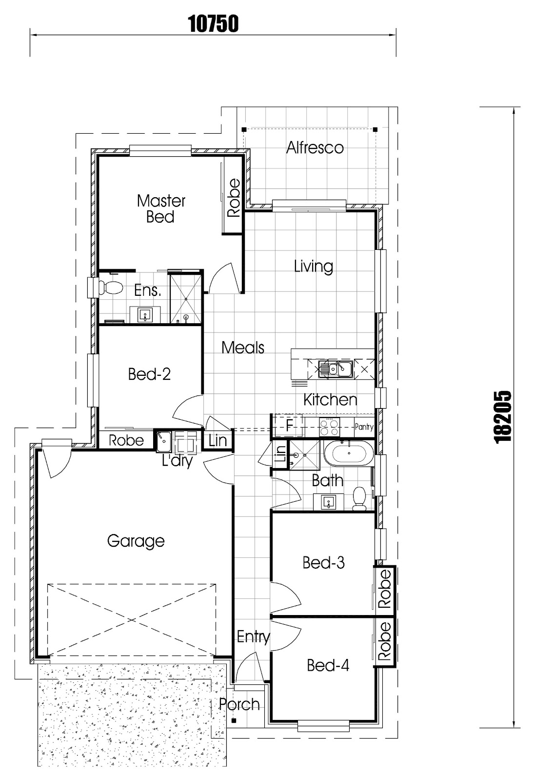 House & Land Investment Property in Oakey, QLD (3.83% Yield) | Aus Investment Properties - Floor Plan 1