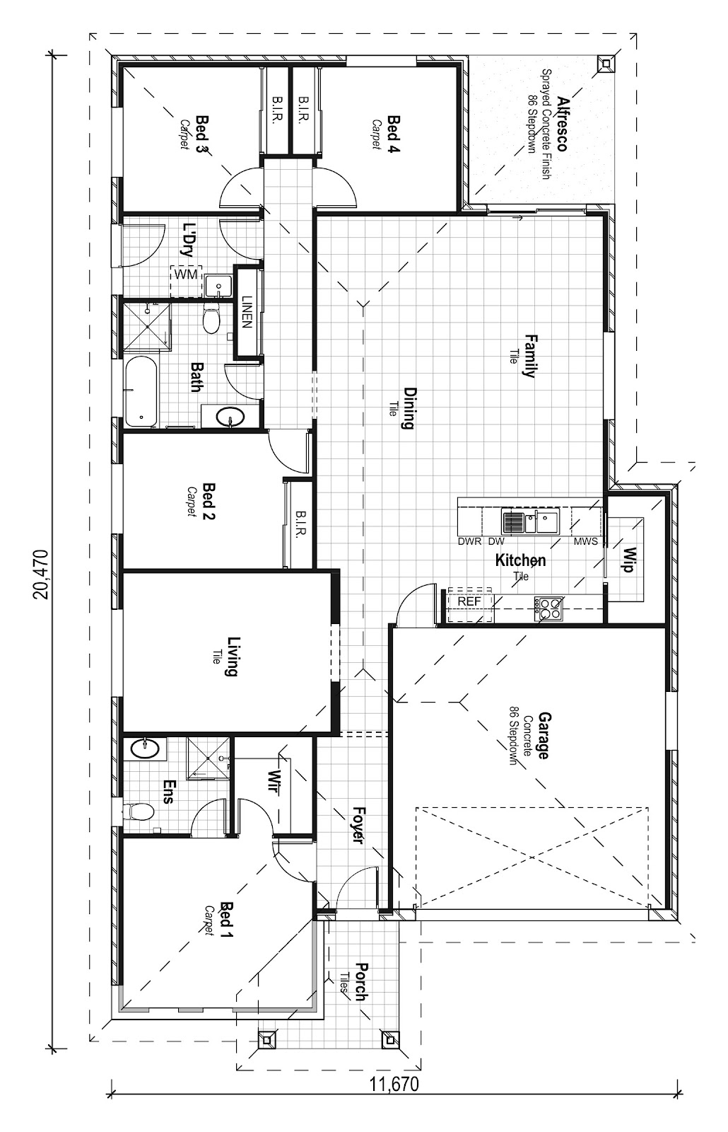 House & Land Investment Property in Bellbird, NSW (3.8% Yield) | Aus Investment Properties - Floor Plan 1