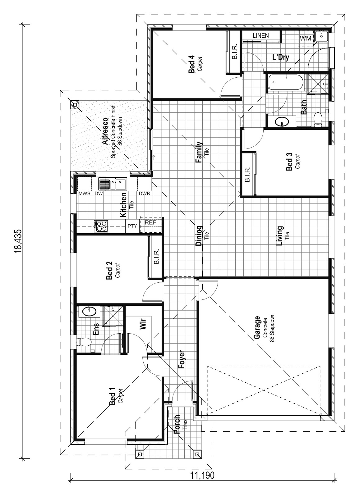 House & Land Investment Property in Bellbird, NSW (3.97% Yield) | Aus Investment Properties - Floor Plan 1