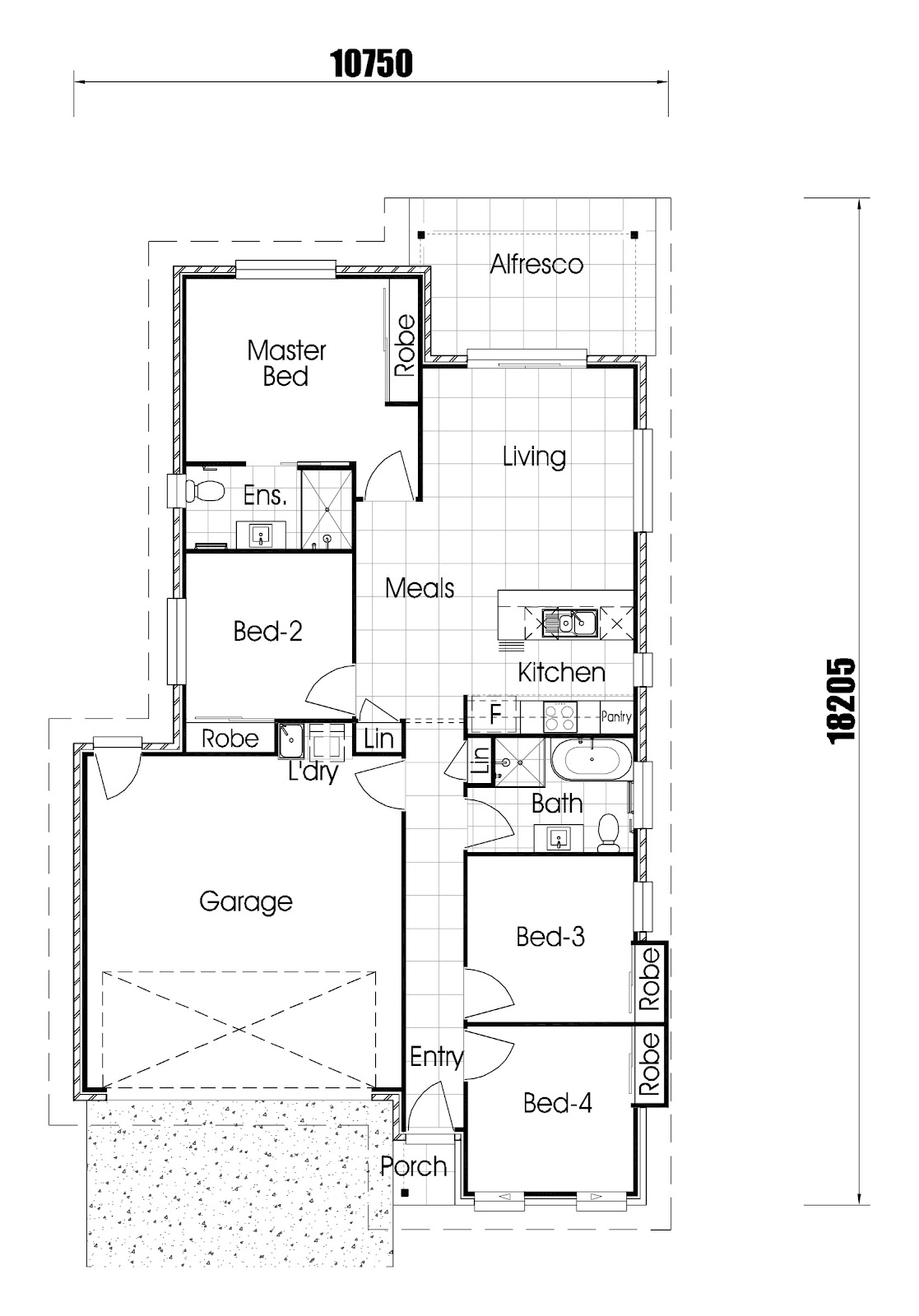 House and Land Investment Property in Oakey, QLD (3.87% Yield) | Aus Investment Properties - Floor Plan 1