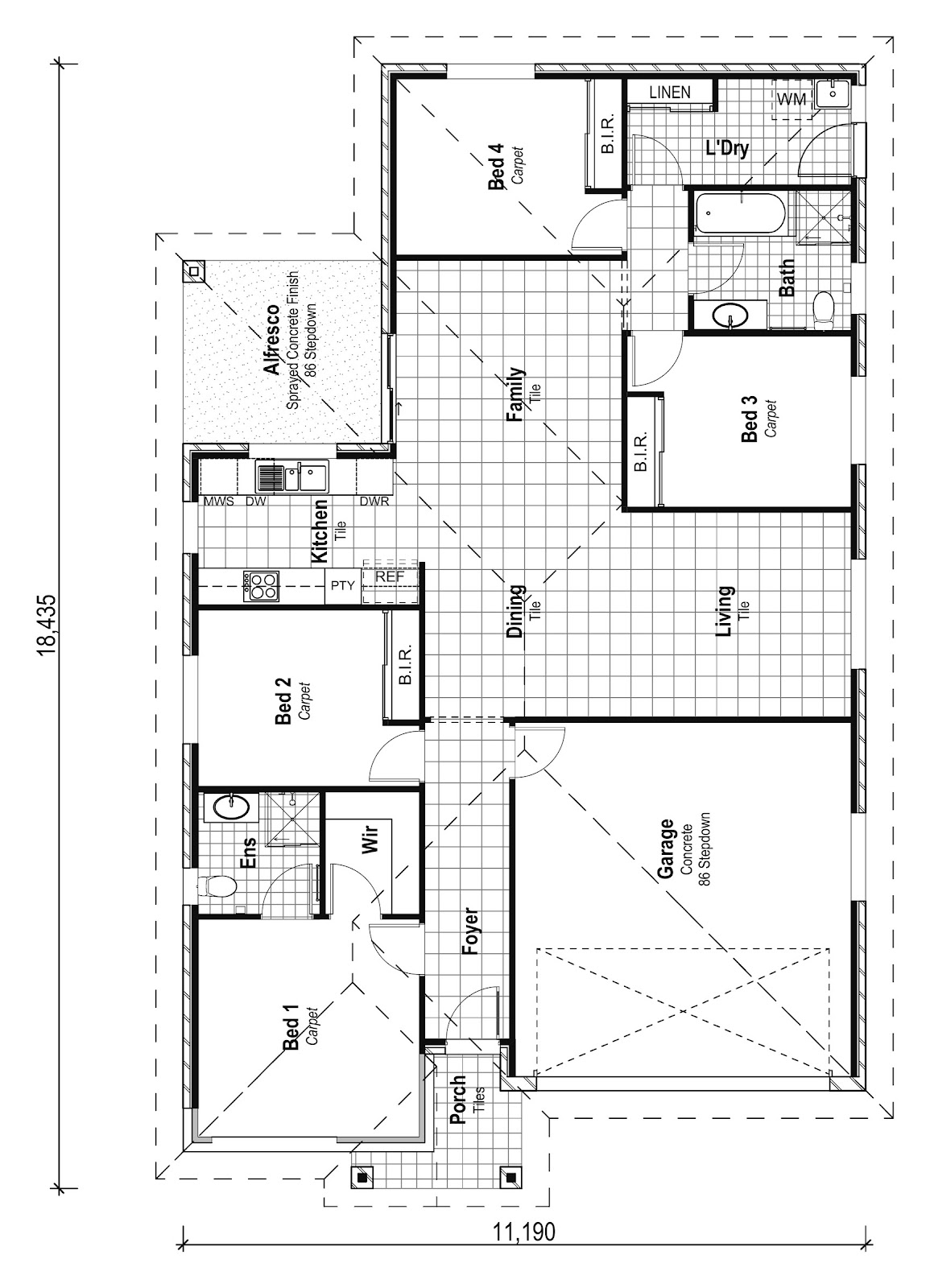 House & Land Investment Property in Bellbird, NSW (4.13% Yield) | Aus Investment Properties - Floor Plan 1