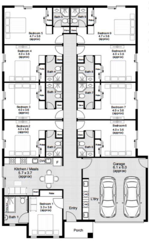 Rooming House Investment Property in Clifton Springs, VIC (12.7% Yield) | Aus Investment Properties - Floor Plan 1