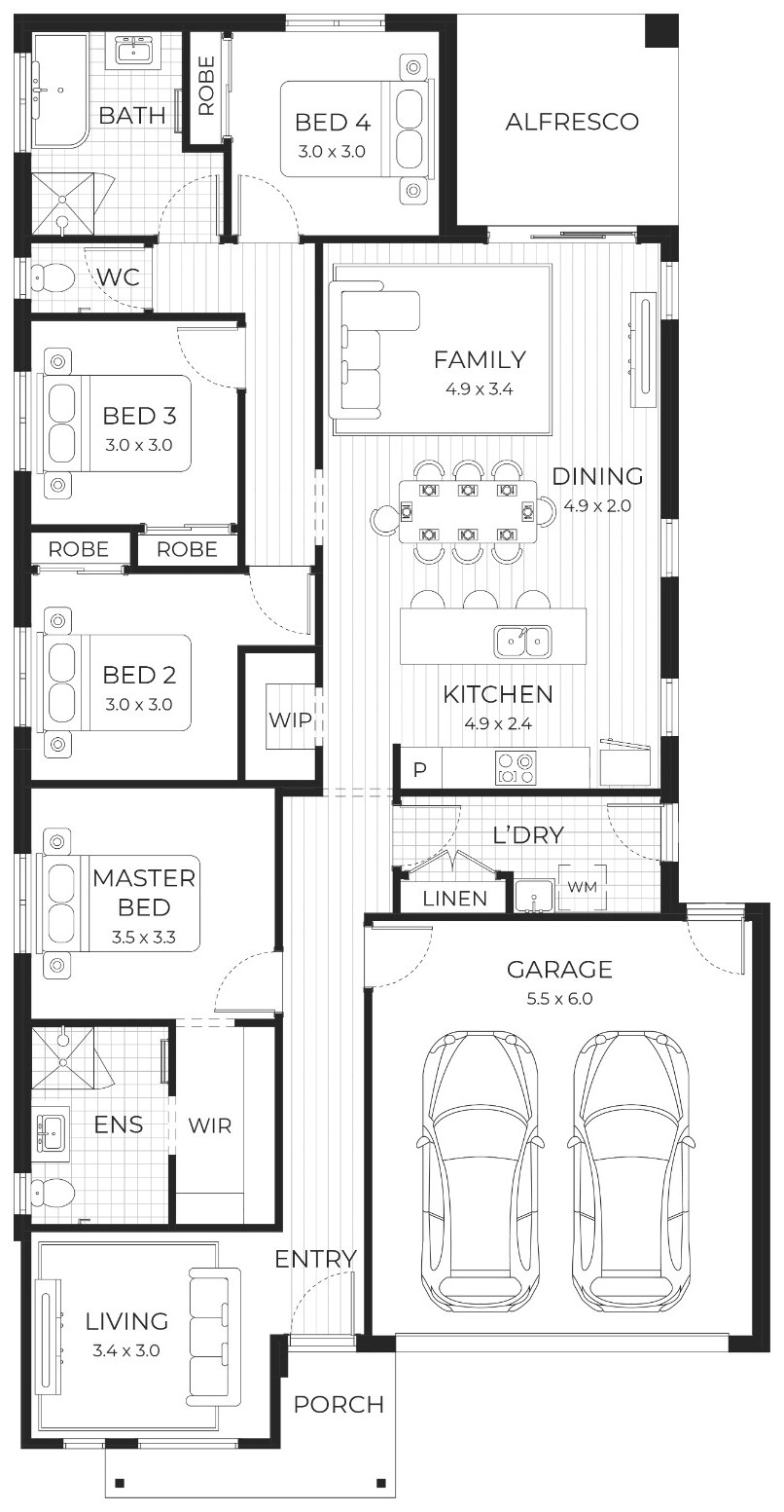 House and Land Investment Property in Wyndham Vale, VIC | Aus Investment Properties - Floor Plan 1