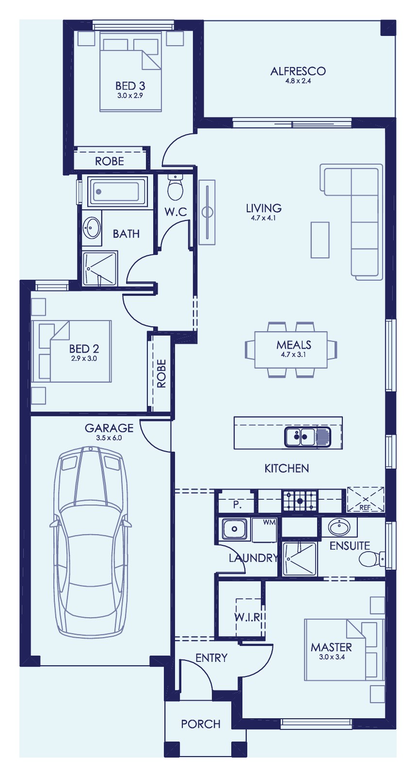 House and Land Investment Property in Tarneit, VIC (4.09% Yield) | Aus Investment Properties - Floor Plan 1
