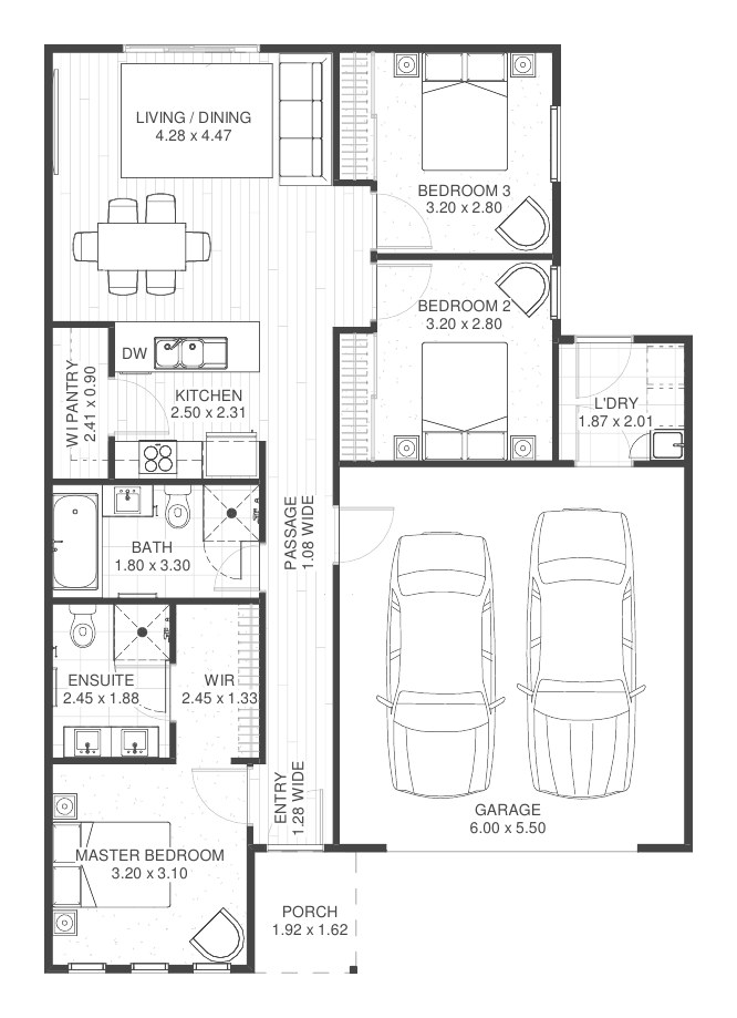 House and Land Investment Property in George Town, TAS | Aus Investment Properties - Floor Plan 1