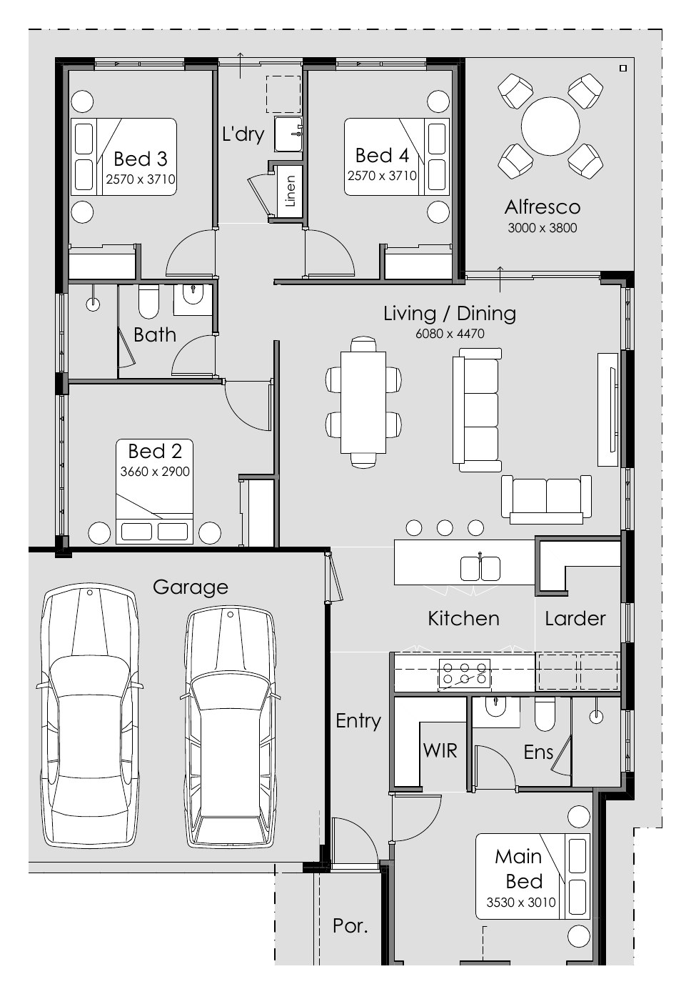 House and Land Investment Property in Yanchep, WA (4.76% Yield) | Aus Investment Properties - Floor Plan 1