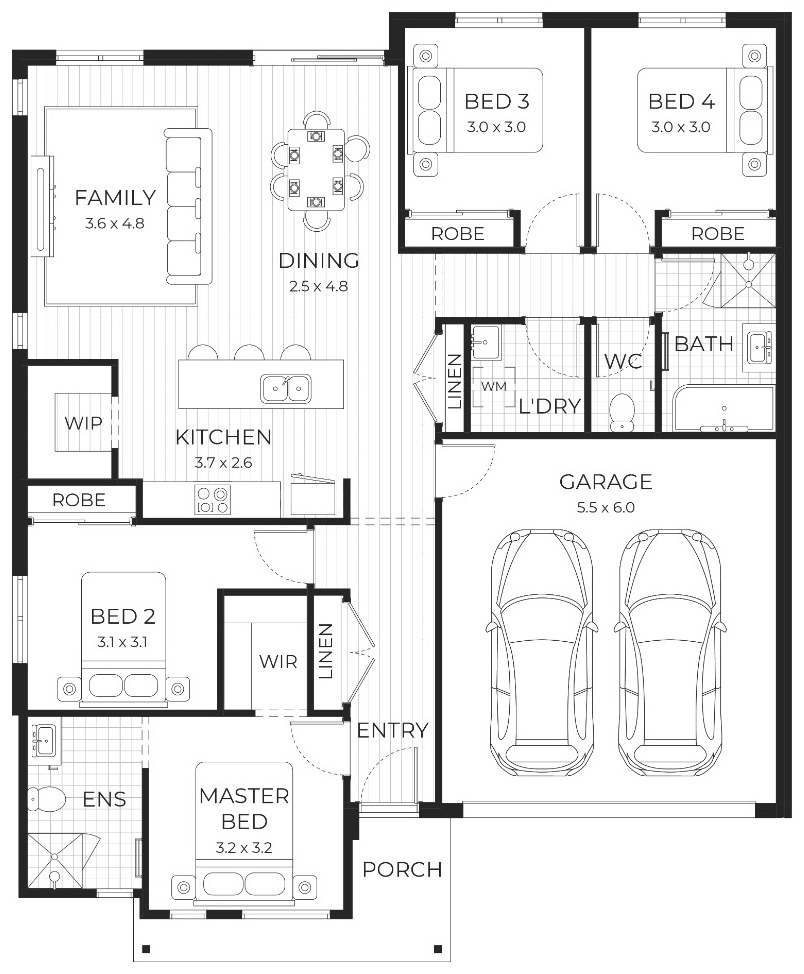 House and Land Investment Property in Junction Village, VIC | Aus Investment Properties - Floor Plan 1