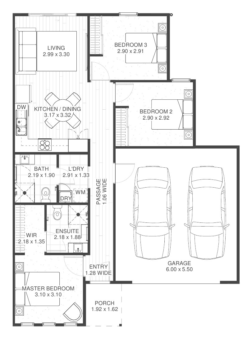 House and Land Investment Property in Richmond, TAS | Aus Investment Properties - Floor Plan 1